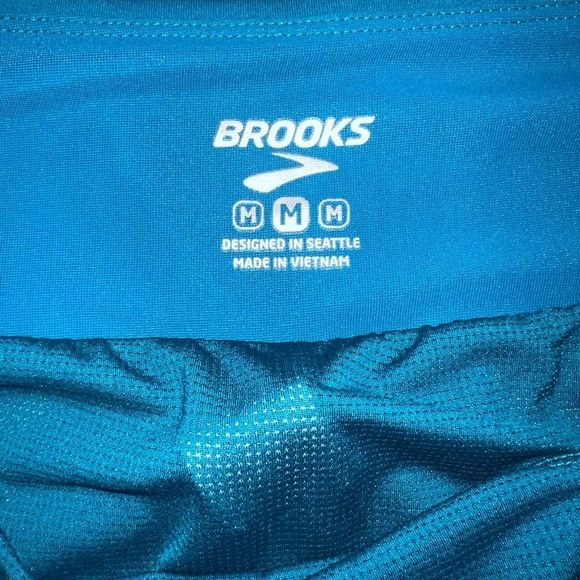 Brooks Womens Lined Chaser Blue Running Short Size M - Picture 3 of 7